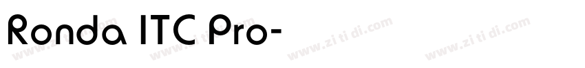 Ronda ITC Pro字体转换